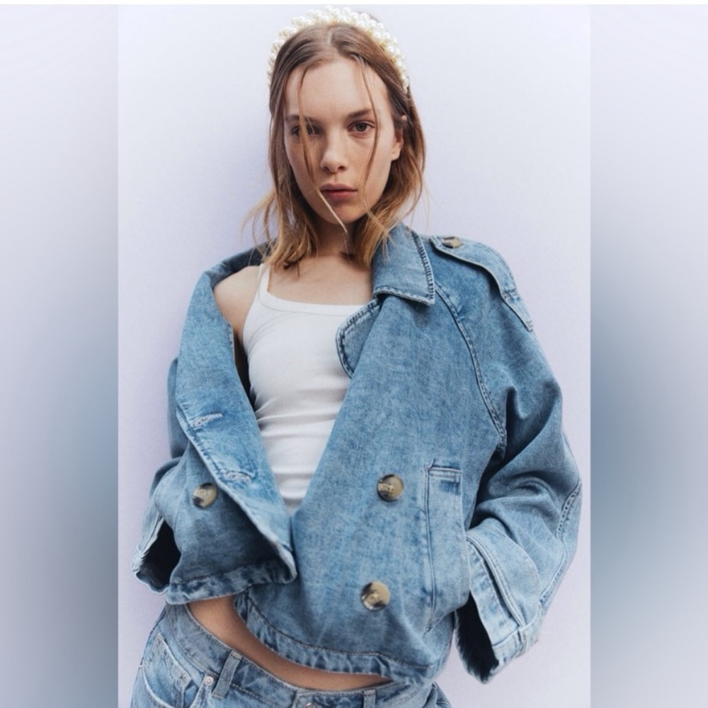 H&M Stylish Blue Denim Jacket❤️